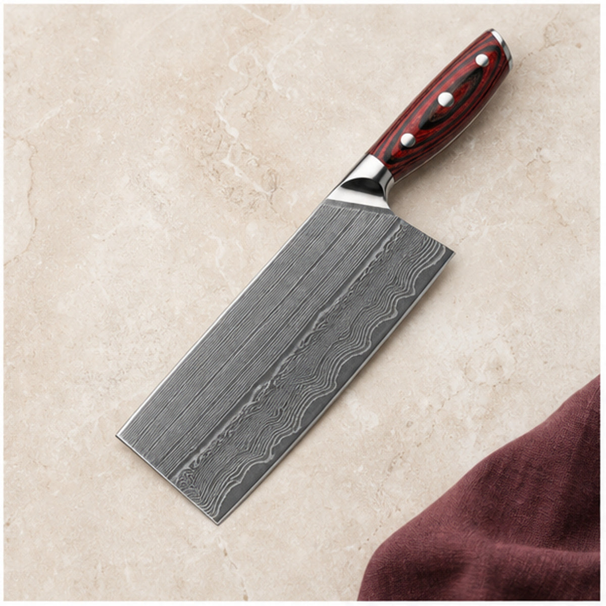 Couperet de cuisine 18 cm — Grenat