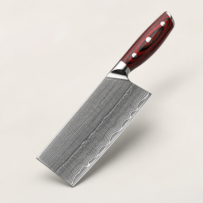 Couperet de cuisine Haganori Grenat, lame de 18 cm