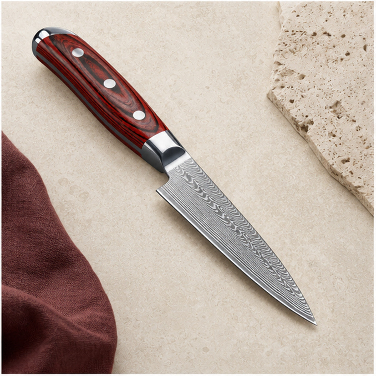 Couteau d’office 7,5 cm — Grenat