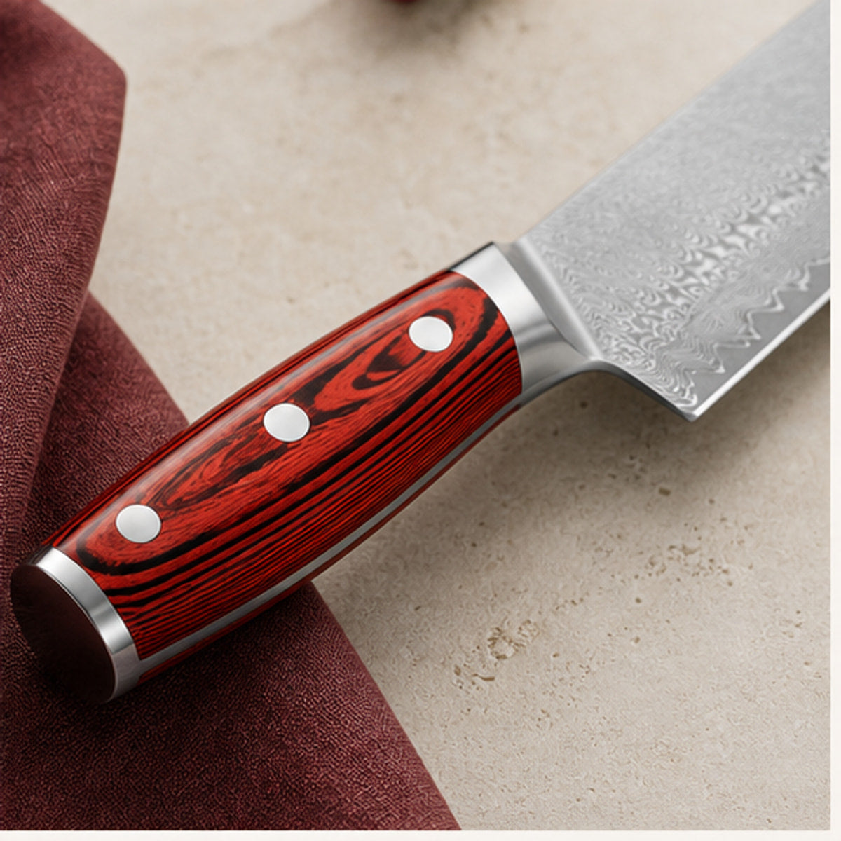 Couteau à trancher 20 cm — Grenat