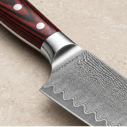 Couteau Santoku 18 cm — Grenat