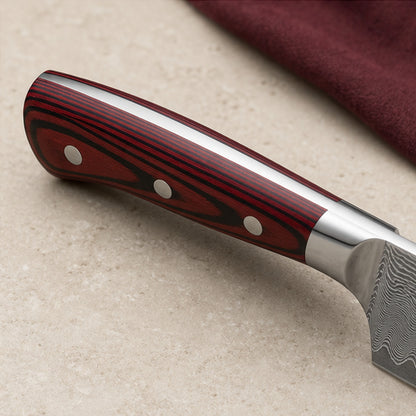 Couteau Santoku 18 cm — Grenat