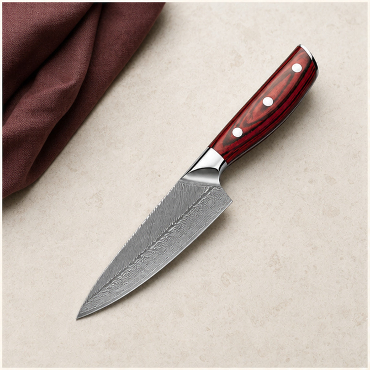 Couteau utilitaire 13 cm — Grenat