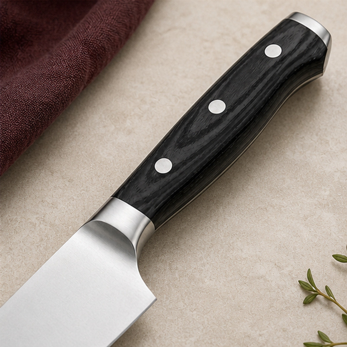 Couteau de chef 20 cm — Ébène Noir