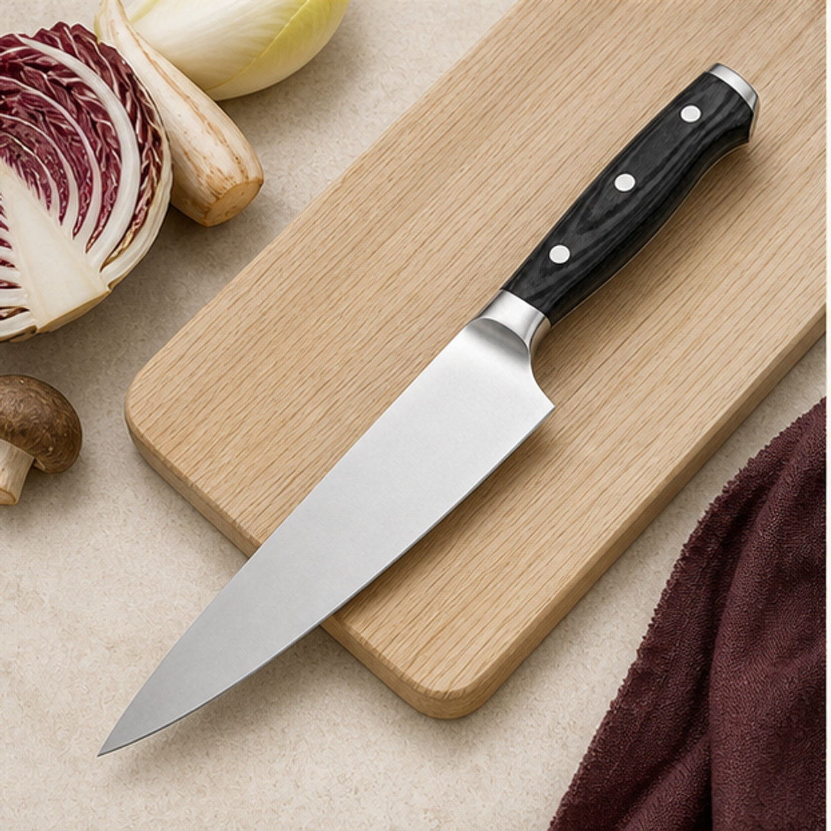 Couteau de chef 20 cm — Ébène Noir