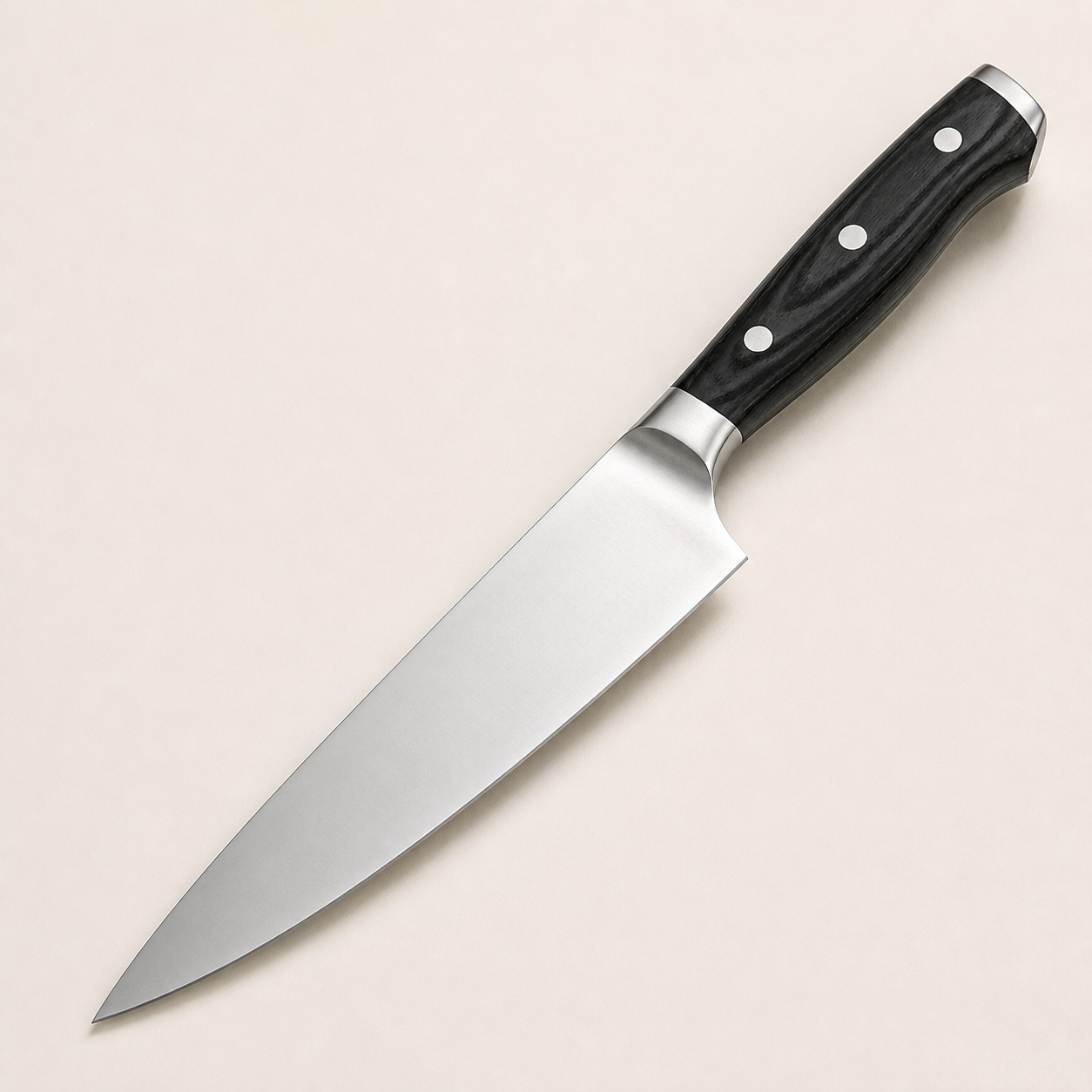Couteau de chef Haganori Ébène Noir, lame de 20 cm