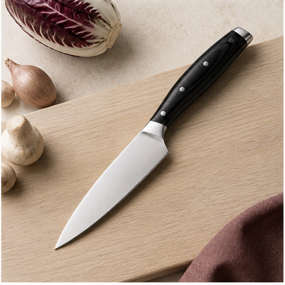 Couteau d’office 9 cm — Ébène Noir