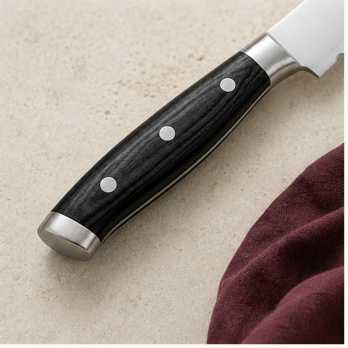 Couteau à pain 20 cm — Ébène Noir